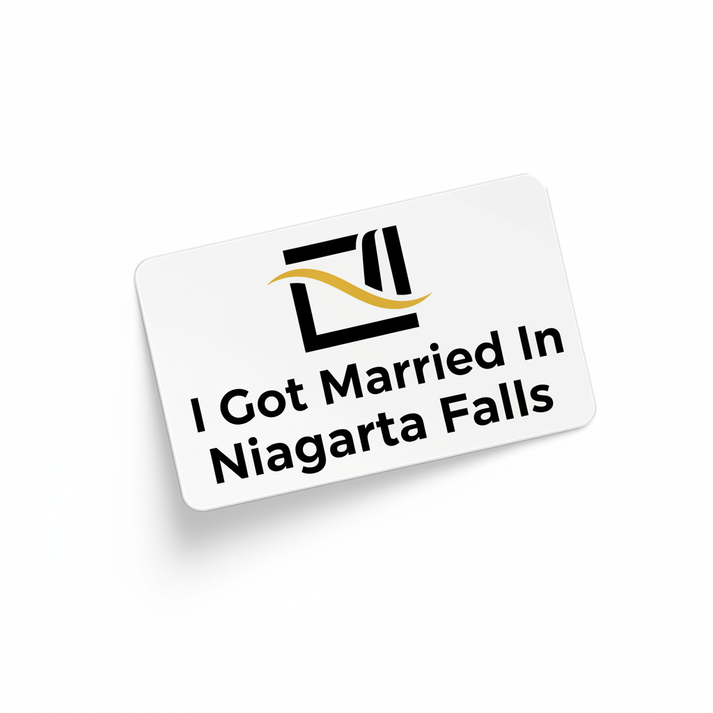 I Got Married in Niagara Falls — Sticker Pack — Niagara Falls Souvenir